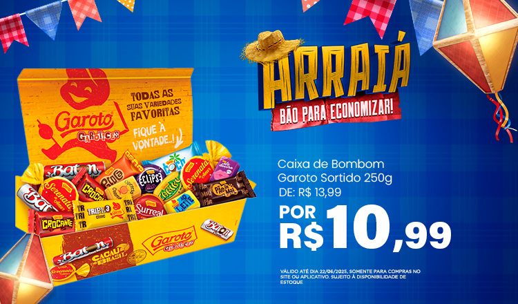 Bombom Garoto até 22/06